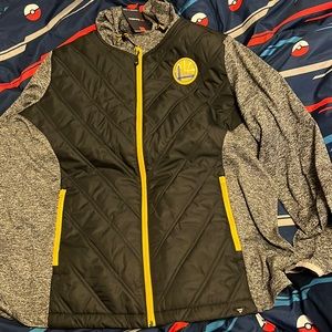 NBA Warriors mesh jacket, never worn!